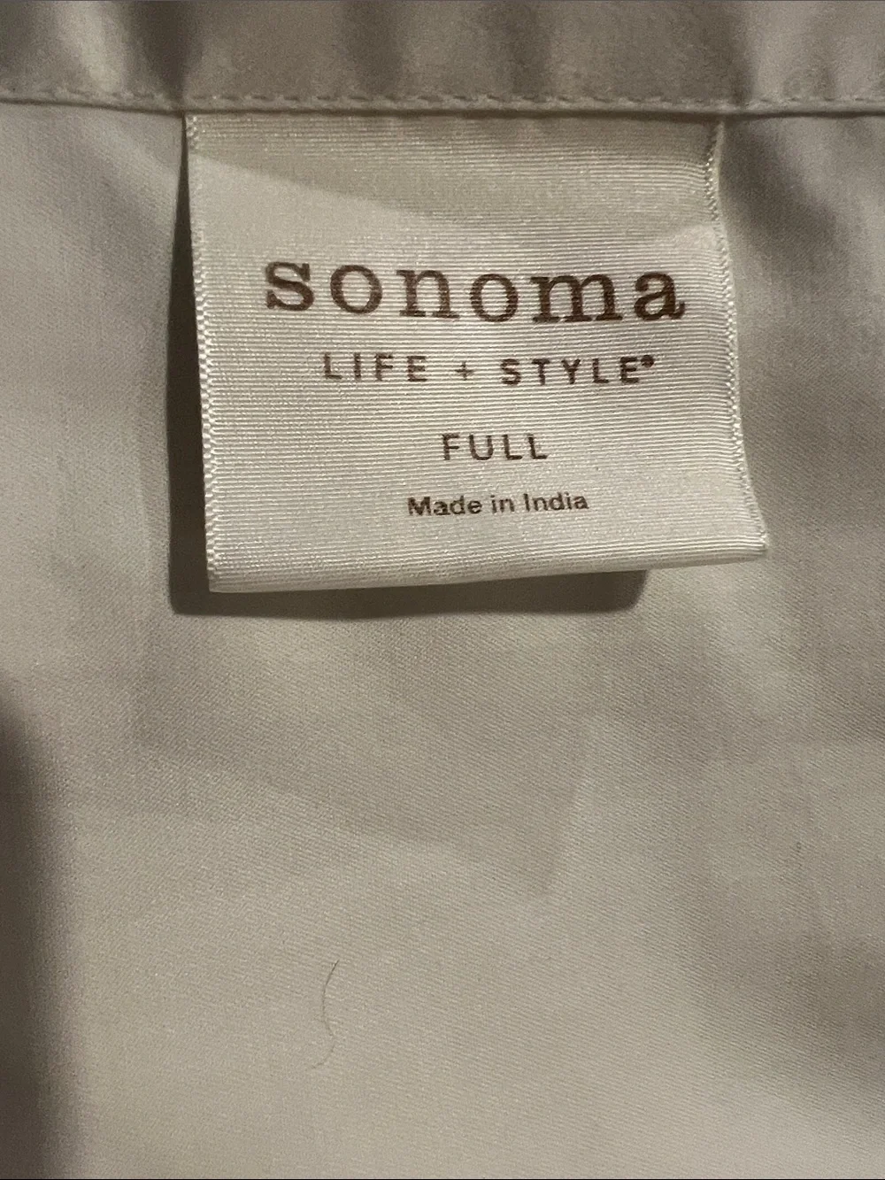 White full-size bed top and fitted sheets 100% Pima Cotton Sonoma Life + Style